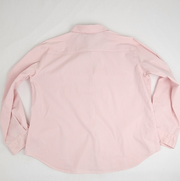 Vintage Chico's Design Pink And White Stripe Button Down Top. - Picture 8 of 8